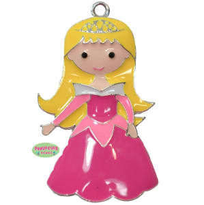 Princess Aurora Sleeping Beauty Enamel Chunky Pendant