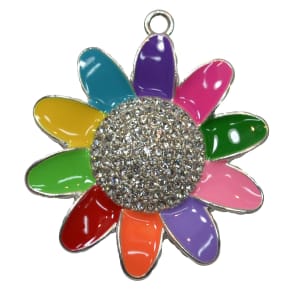 Girl Scout Inspired Rhinestone Pendant