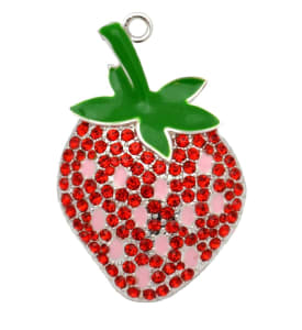 Strawberry Rhinestone Pendant