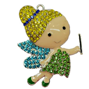 Rhinestone Tinkerbell Pendant