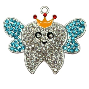Rhinestone Tooth Fairy Pendant