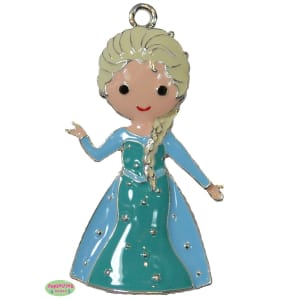 Ice Princess Inspired Elsa Enamel Pendant