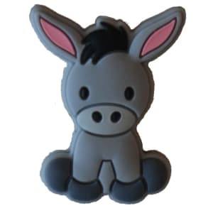 Adorable Donkey Silicone Focal Bead