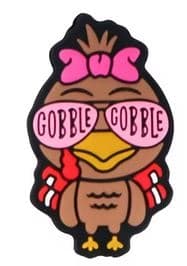 Thanksgiving Gobble Turkey Silicone Bead