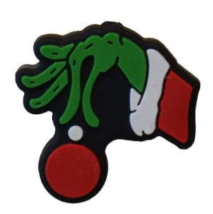 Christmas Grinchy Hand Silicone Focal Bead