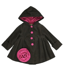 photo of Soft Corduroy Button-Up Hooded Jacket