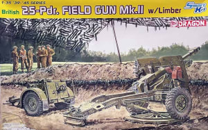 DML/Dragon #6774 1:35 British 25-Pdr Field Gun Mk II & Limber