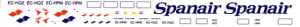 Flightpath #FP20-253 1/200 Spanair Airbus New A320/A321 Decal Sheetheet