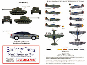 IPMS USA 2014 National Convention Hampton, VA Decal Sheet