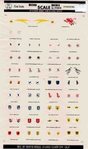 Microscale #72-16 1/72 Luftwaffe Unit Insignia Decal Sheet