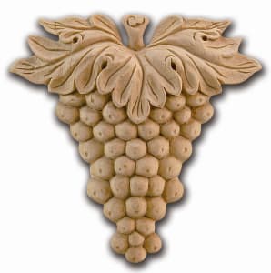Grape Rosette - From Hardware and Molding