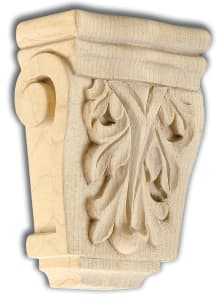 Acanthus Corbel - Maple