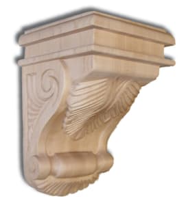 Acanthus Leaf Corbel - Maple