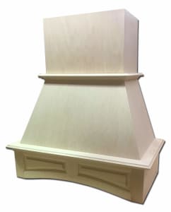 Castlewood Arched Raised Panel Valance Chimney Range Hood