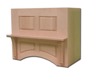 Castlewood Connoisseur Mantel Range Hood - Maple