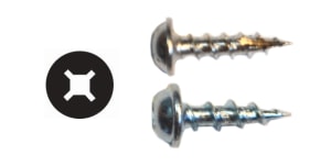 #8 x 1 Round Washer Combo Drive (Type 17) Full Deep Thread Screws | Remodel Market