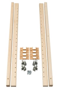 X-Bracket Full Height Base Cabinet Kit - 1-1/4" x 27-1/8" Maple Pilasters (XB250N)