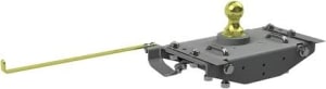 The B&W Turnoverball Gooseneck Hitch (GNRK1320) for 2019-2024 Ram 2500 and 3500 trucks is a highly-rated, durable, and versatile underbed hitch system designed to provide a level truck bed when not in use. It has a towing capacity of up to 30,000 lbs.