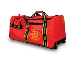 OccuNomix Fire Fighter Gear Bag with Wheels Red