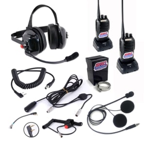Complete 5 watt Racing Radio System for Driver and Crew Complete 5 watt Racing Radio System for Driver and Crew