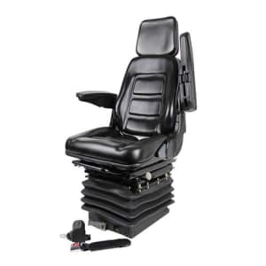 Concentric Full Adjustment Seat with Suspension Vinyl Black 33000-BK