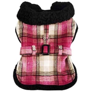 Designer Dog Coat | Hot Pink Plaid