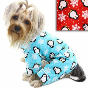Flannel Dog Pajamas | Penguins