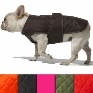 Quilted Dog Coat with Berber Fleece