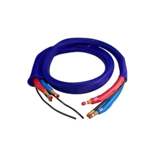 Moisture Block 1/4 inch x 10 foot heated whip hose, 2000 PSI, scuff protection