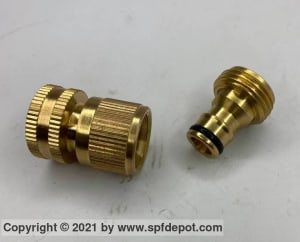 Garden Hose Quick Connect Set Heated Hose Component