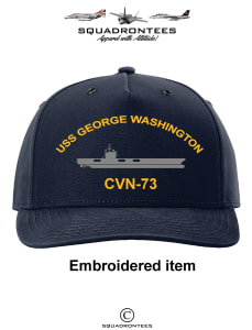 USS George Washington CVN-73 Hat, USN Licensed Product