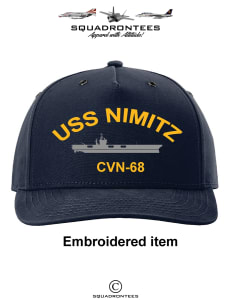 USS Nimitz CVN-68 Hat, USN Licensed Product