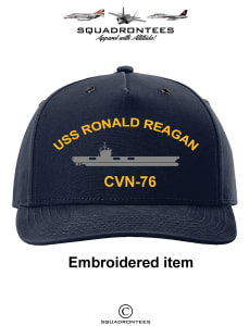 USS Ronald Reagan CVN-76 Hat, USN Licensed Product