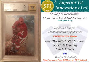 photo of Superior Fit PREMIUM Sleeves for BGS Graded Cards