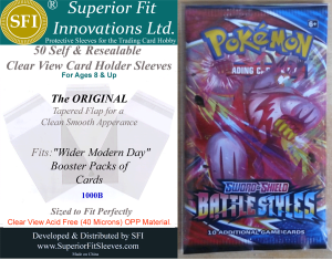 Superior Fit Sleeves for Wider Modern Booster Packs
