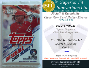 Superior Fit Sleeves for Thicker Foil Card Packs