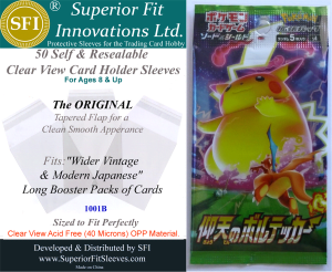 Superior Fit Sleeves for Wider Long Booster Packs