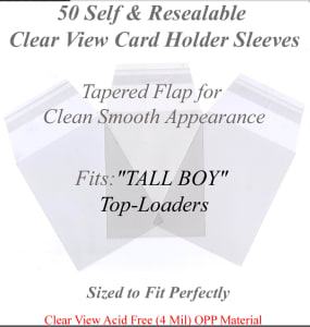 photo of Superior Fit for TALL BOY Top Loader Sleeves