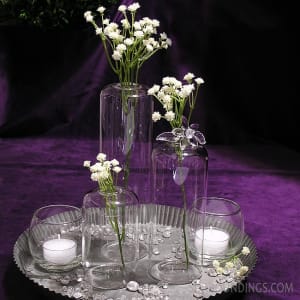 Dome glass bud vase