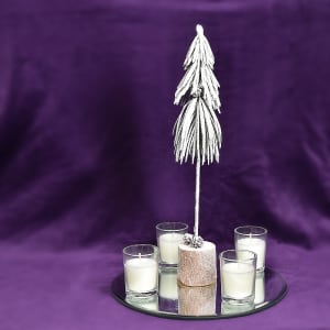 Long Needle Pine & Light  Centerpiece
