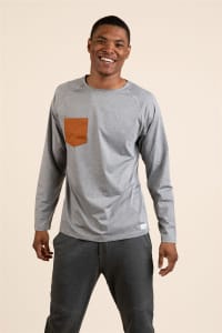 M's Active Performance Long-Sleeve - Light Grey Heather