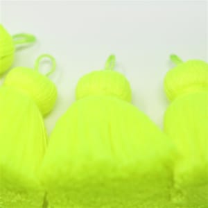 Yarn pom poms, yarn poms, garland poms, P26 Yellow, Yellow Yarn Pom ,  Yellow Pom Pom