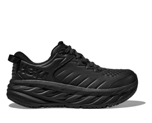 Hoka Men's Bondi Slip-Resistant (Solid Black) - 1110520-BBLC