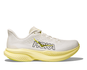 Hoka Women's Mach 6 (White/Neon Hoka Citrus) - 1147810-WNH