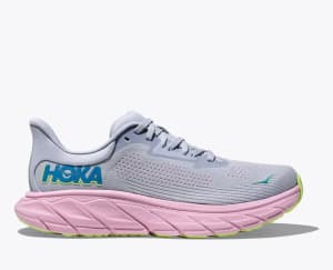 Hoka Women's Arahi 7 (Gull/Pink Twilight) - 1147851-GLP