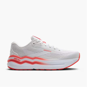 Brooks Women's Ghost Max 2 (White/Hot Coral) - 120420-174