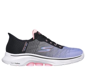 Skechers Women's GO WALK 7 Slip-Ins (Black/Multi) - 125250-BKMT