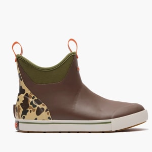 XTRATUF Men's Outdoors Fleece Lined Ankle Deck Boot (Bison/Duck Camo) - XMADBC90
