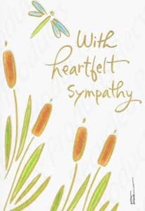 Recycled Paper Greetings Sympathy Greeting Card, Expression of Sympathy Greeting Card