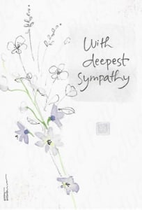 Recycled Paper Greetings Sympathy Greeting Card, Expression of Sympathy Greeting Card